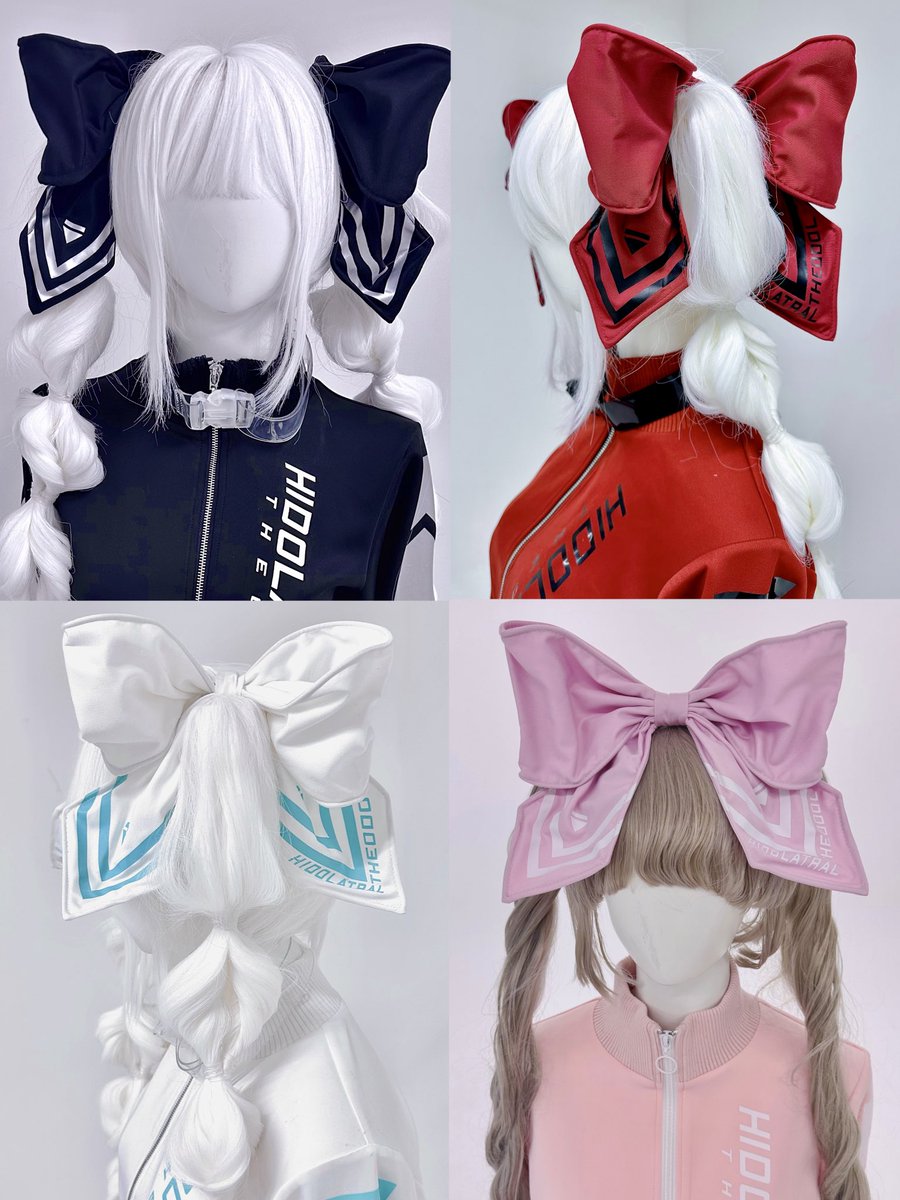 CyberJerseyシリーズ》クソデカリボンクリップ(RED)