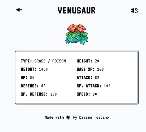DamienToscano's tweet image. Let’s continue with this little pokedex app.
I’ve made the base and styled it. What do you think ?
Next step is to abstract the data layer because I would like to have the choice between local data and live #pokeApi data
#pokedex #laravel #livewire #tailwindcss #buildinpublic