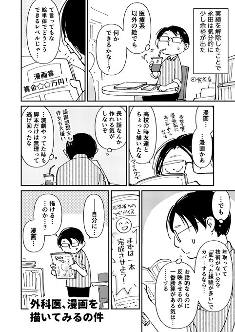 外科医、漫画を描いてみるの件(1/3)
#やさぐれた外科医がSF漫画1000P描く その5 