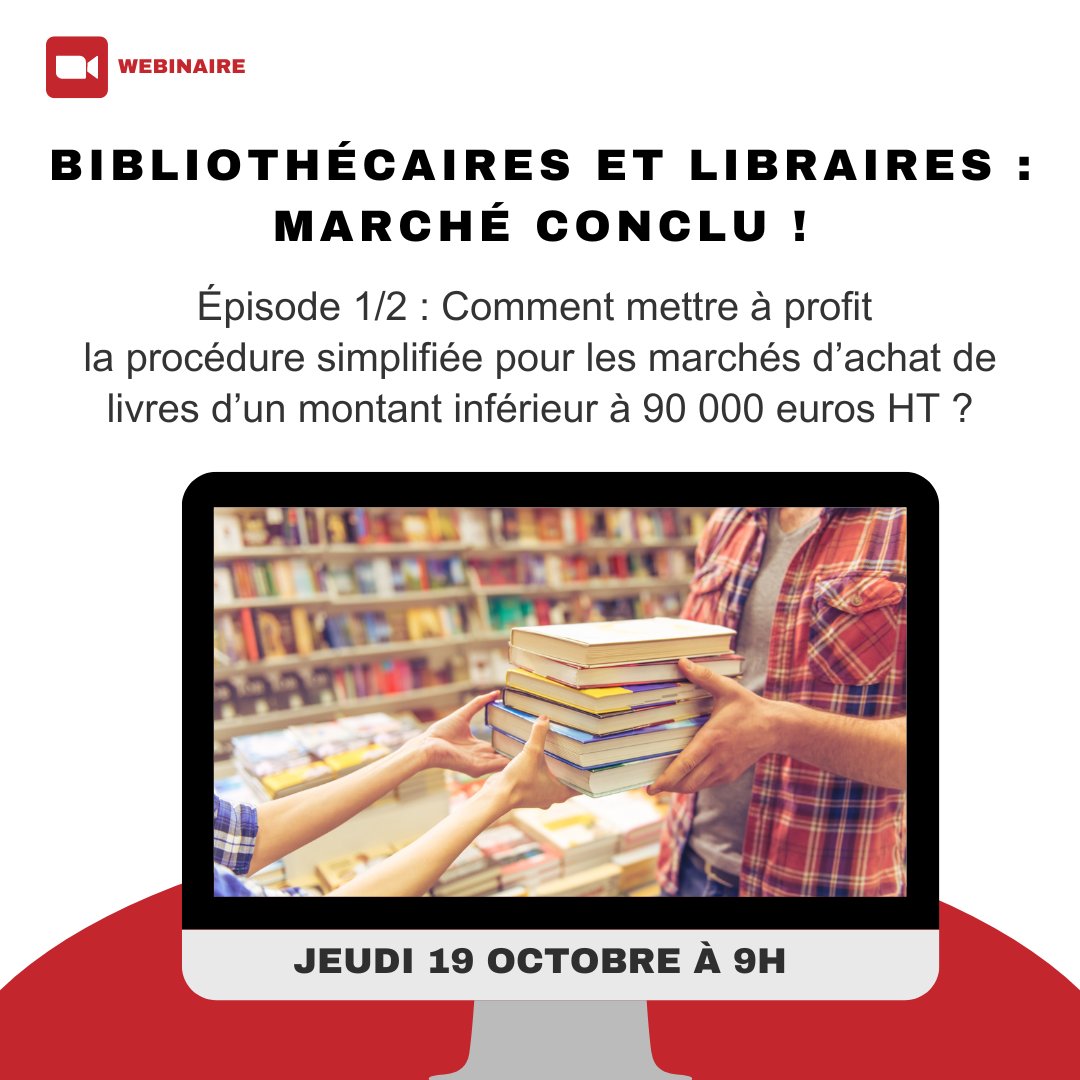 [Marchés publics d'achat de livres] 
Les inscriptions sont ouvertes pour le webinaire organisé par le <a href="/ministereCC/">Ministère de la Culture 🇫🇷</a>, la Fill et leurs partenaires : L'AAP, @abf_info, <a href="/SLF/">SamiLiberationFront</a>

👉fill-livrelecture.org/webinaire-marc… 

#bibliothèque #librairie #webinaire #ministèreCulture #marchéspublics