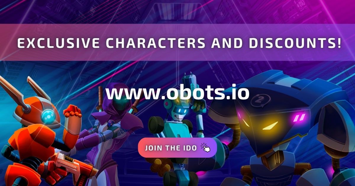Get exclusive characters and discounts on Obots!😍

➡️ By participating in our IDO, you have direct access to a great number of rewards.

👉Access now and get all these benefits on our website💰 bit.ly/3sVEALu

#Web3Gaming #launchpads #OBT #token #P2E #NFT #Web3Game