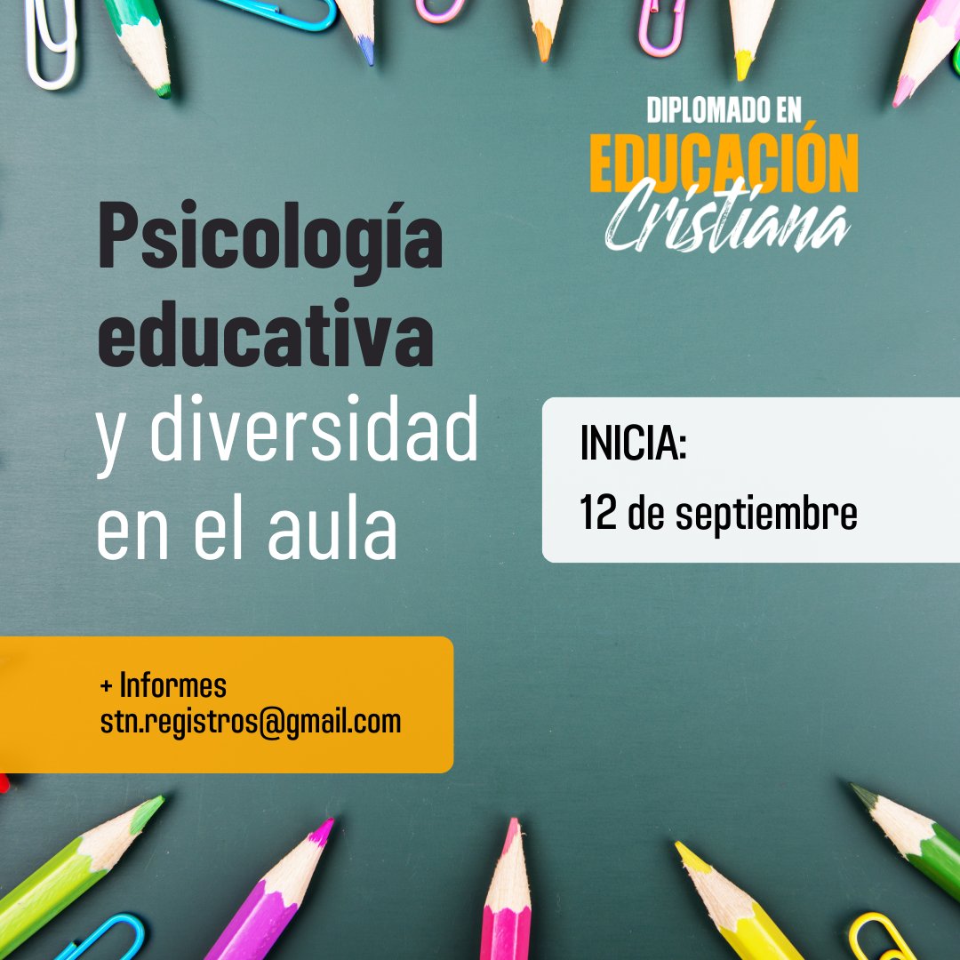 STNConoSur's tweet photo. ¡INICIA HOY!
No puedes quedarte sin ser parte de este curso lleno valores y desafíos para la educación.
Escríbenos por medio de:
Whatsapp: https://t.co/TlWKkpHg7C
O manda un correo a: stn.registros@gmail.com https://t.co/w7ynBPYhix