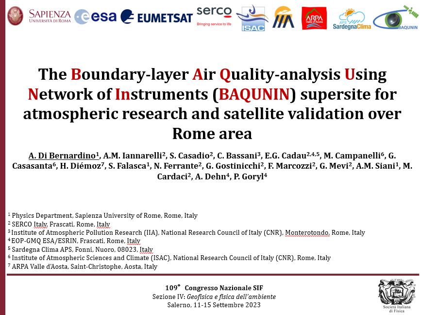 Exciting news! 🚀 This week, the #BAQUNIN project will be showcased with an invited presentation at the National Conference of @SIF_it hosted at the University of Salerno 🇮🇹, from 11 to 14 September. Best of luck with your presentation! 📊🔬

More info🔗en.sif.it/activities/con…