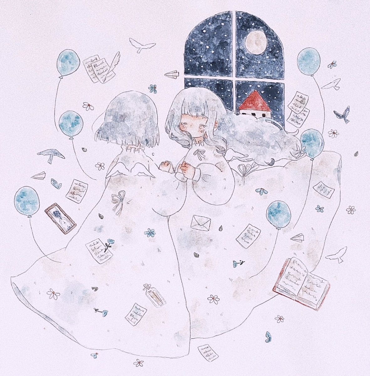 #秋の創作クラスタフォロー祭
#絵描きさんと繋がりたい 
水彩で優しいさようならを描いてます
どちらも回りたいです🕊️ 