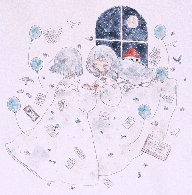 #秋の創作クラスタフォロー祭
#絵描きさんと繋がりたい 
水彩で優しいさようならを描いてます
どちらも回りたいです🕊️ 