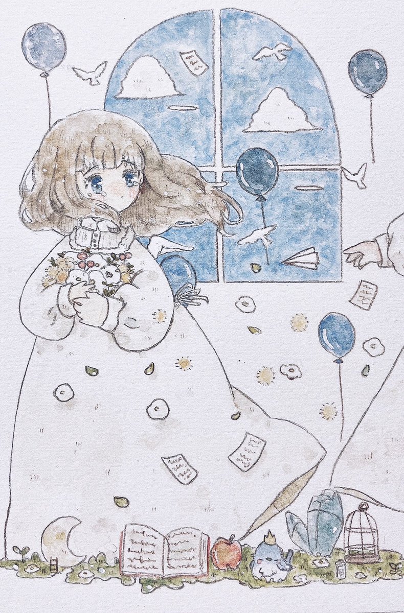 #秋の創作クラスタフォロー祭
#絵描きさんと繋がりたい 
水彩で優しいさようならを描いてます
どちらも回りたいです🕊️ 