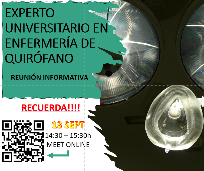 Recuerda!! mañana a las 14:30h, reunión informativa Experto en Quirófano a través de meet meet.google.com/vcs-uvbm-sfh?p…
No pierdas la oportunidad de preguntar todas tus dudas
#euensc #ull #posgrado #expertouniversitario #quirofano #enfermeríaquirúrgica