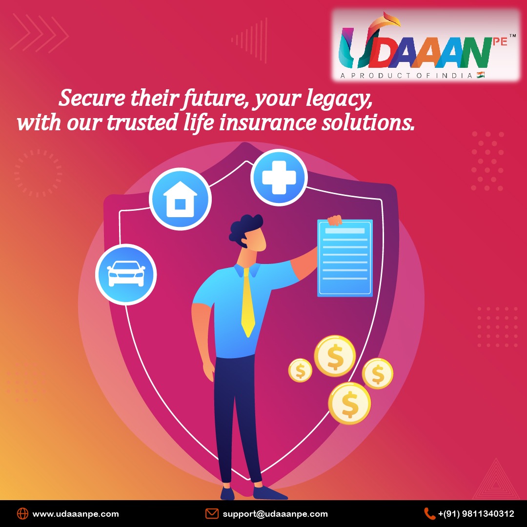Secure their future, your legacy, with our trusted life insurance solutions.
.
#udaaanpe #udaaan #moneytransferservice #moneytransferapp #Aeps #insurance #rechargeable #recharged #AADHARPAY #billpayments #bookings #travelbookingsystem #HotelBookings #ecommercetips #PanCard