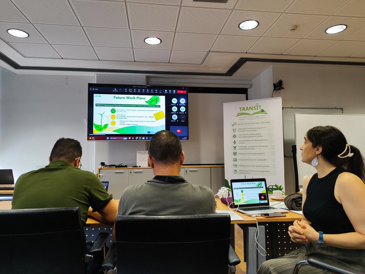 transitproject_'s tweet photo. 📝📈 As usual, we use the #TRANSITtraining in Cyprus to evaluate the @transitproject_'s progress and to plan future work. Thanks to all the partners in the #consortium for the support and the great ideas 🫂💡: https://t.co/rMC2DC84Gl