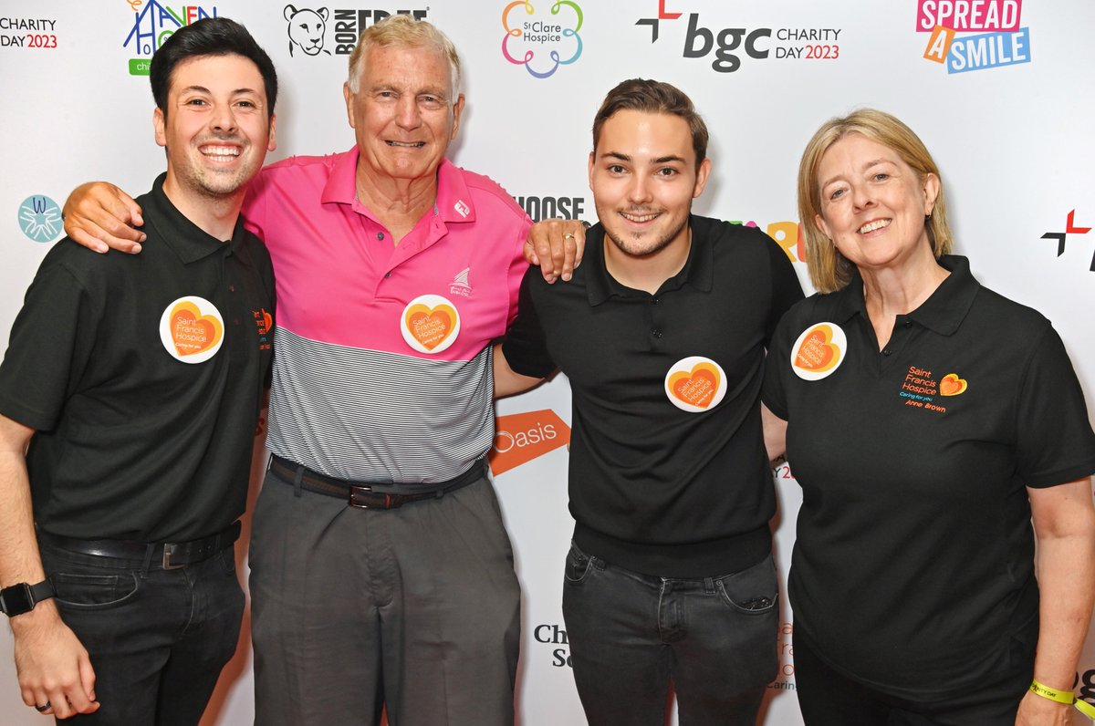 Thank you to <a href="/BGCCharityDay/">BGC Charity Day</a> &amp; our celebrity ambassadors for an incredible day; <a href="/anthonyjoshua/">Anthony Joshua</a> <a href="/BarryHearn/">Barry Hearn</a> <a href="/EddieHearn/">Eddie Hearn</a> <a href="/jsullivanwhu/">Jack Sullivan</a> <a href="/SHendry775/">stephen hendry</a> &amp; Sir Trevor Brooking 

The commission they made will be added up &amp; donated to the Hospice. Together, they've made a real difference.