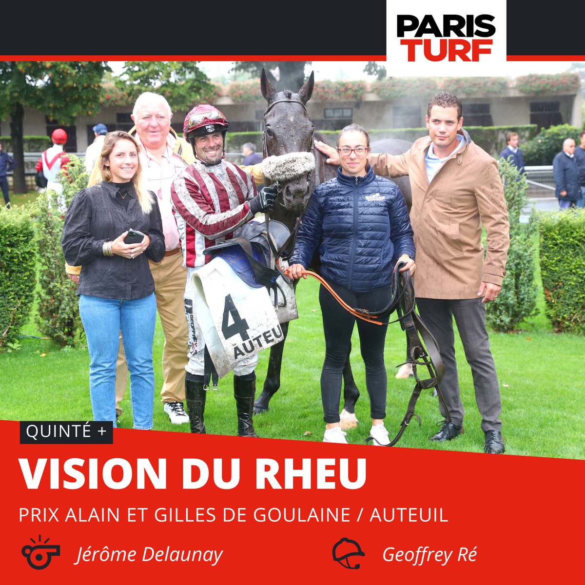 Vision du Rheu remporte le #Quinté du jour à Auteuil.