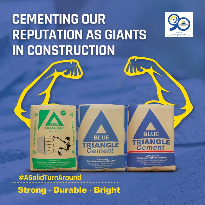 EAPC_PLC's tweet photo. Since its inception, @EAPC_PLC has contributed to the brick and mortar of our Country.
We are proud to be the producers of World Class Cement and Cement Products on which Kenya’s Foundation stands.
#90YearsofHoldingLifeTogether
#ASolidTurnAround https://t.co/LoIAUFeNUV