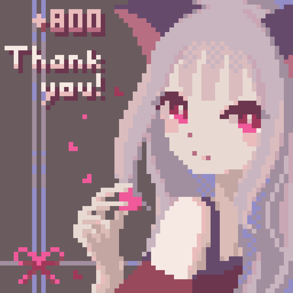 rasuky_i's tweet photo. ドットピクトのフォロワー800人到達しました！これからもよろしくお願いします！
#dotpict #pixelart https://t.co/QrhtcKJx64