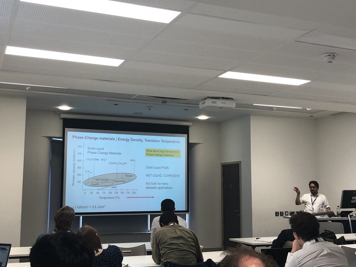 HidenIsochema's tweet image. At #RAMS2023 @UoLChemistry, @sumitkonar provides an excellent introduction to the use of phase change materials for thermal energy storage...