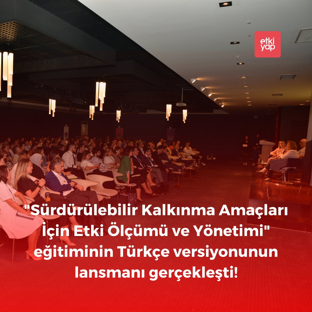 Etkiyap tarafından Türkçe'ye kazandırılan 'Sürdürülebilir Kalkınma Amaçları İçin Etki Ölçümü ve Yönetimi' eğitiminin Türkçe versiyonunun lansmanı 11 Eylül'de Ted Üniversitesi ve EYDK tarafından ortaklaşa düzenlenen Etki Ölçümü ve Yönetimi Zirvesi'nde gerçekleştirildi.