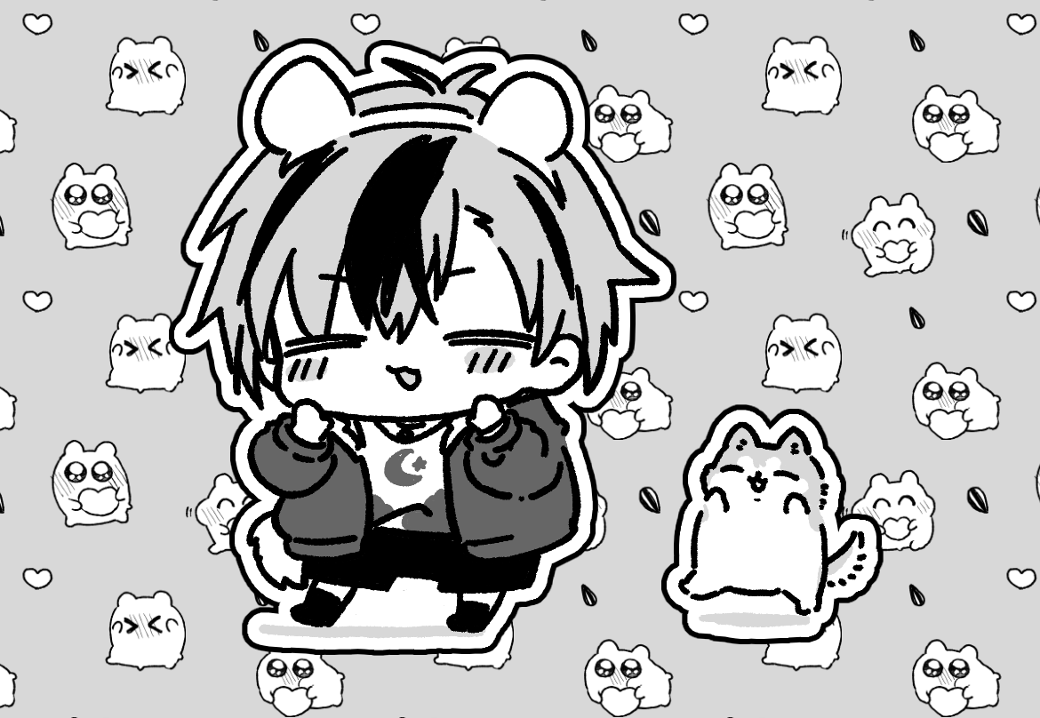 もち…もち…むちゅ… #みんなでデフォルメ絵をあげて幸せな気分になろう 