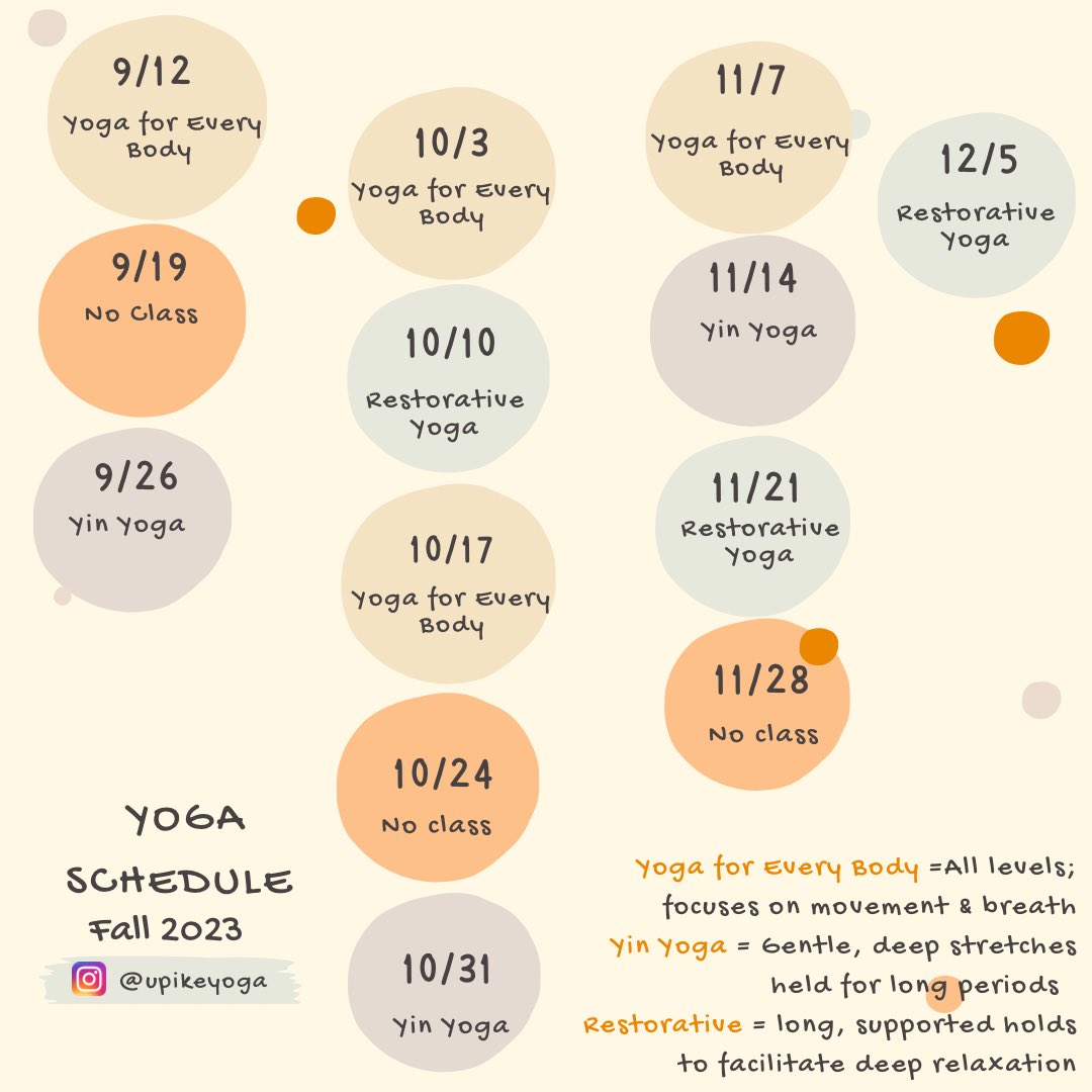 SumerMusick's tweet image. UPIKE community — yoga today at 11am in the meditation chapel