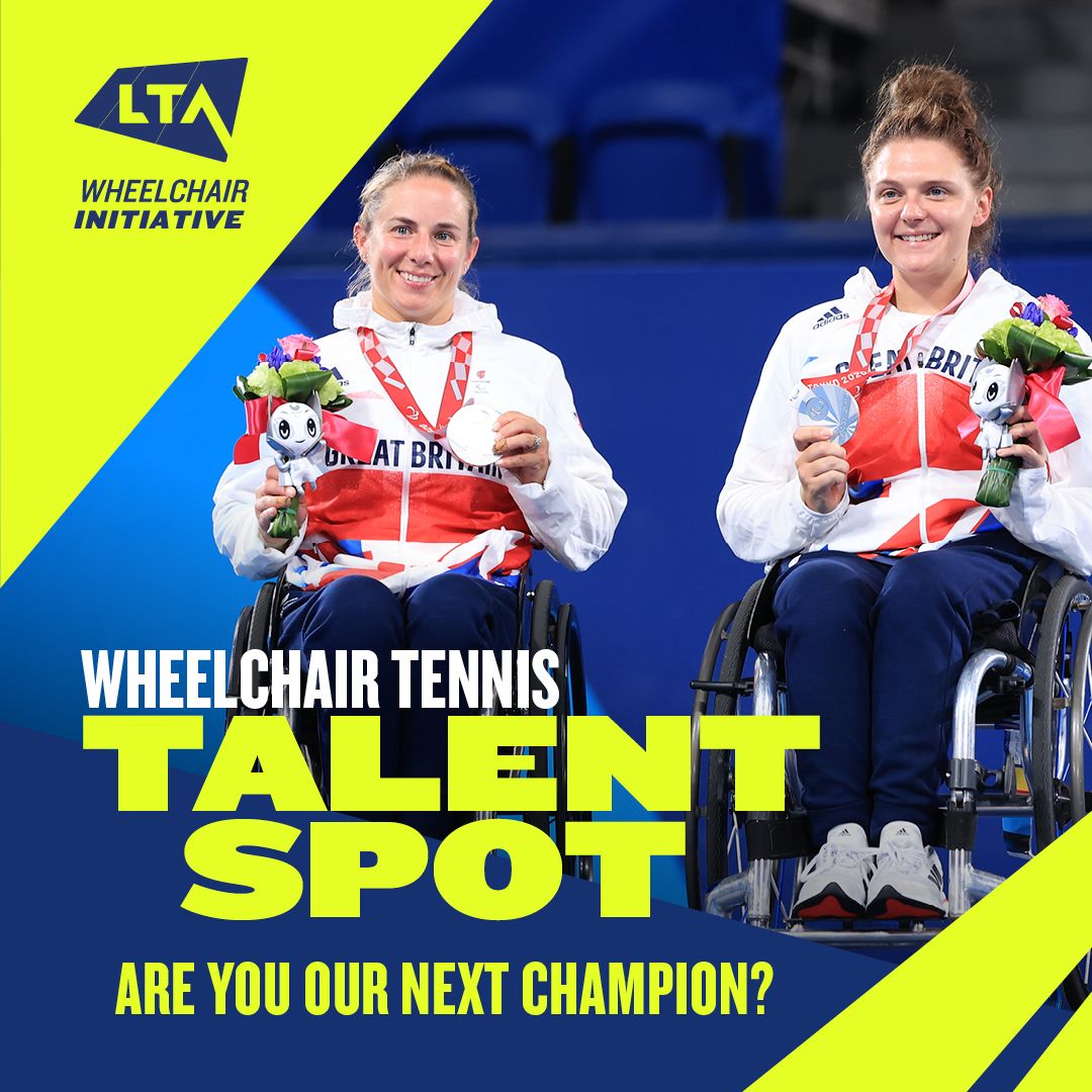 Are you a future wheelchair tennis champion? 🏆 Aged 8 - 14 yrs. old? Inspired by our wheelchair tennis success at the US Open? 🇬🇧 In Gloucester this Sunday, 17th September? Sign-up for FREE👉tinyurl.com/395xrx5m #wheelchairtennis #Gloucester #physicaldisability