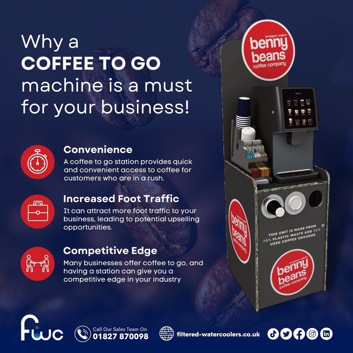 WatercoolersFWC's tweet image. Coffee To Go: Boost Your Business! ☕Discover the power of on-the-go coffee with FWC. Elevate your workspace and keep your team caffeinated! 

✅ 100 day money back guarantee
💰 £0 deposit

📞 Call our sales team today | 01827 870098 📞

#coffeesolutions #efficiencyboost
