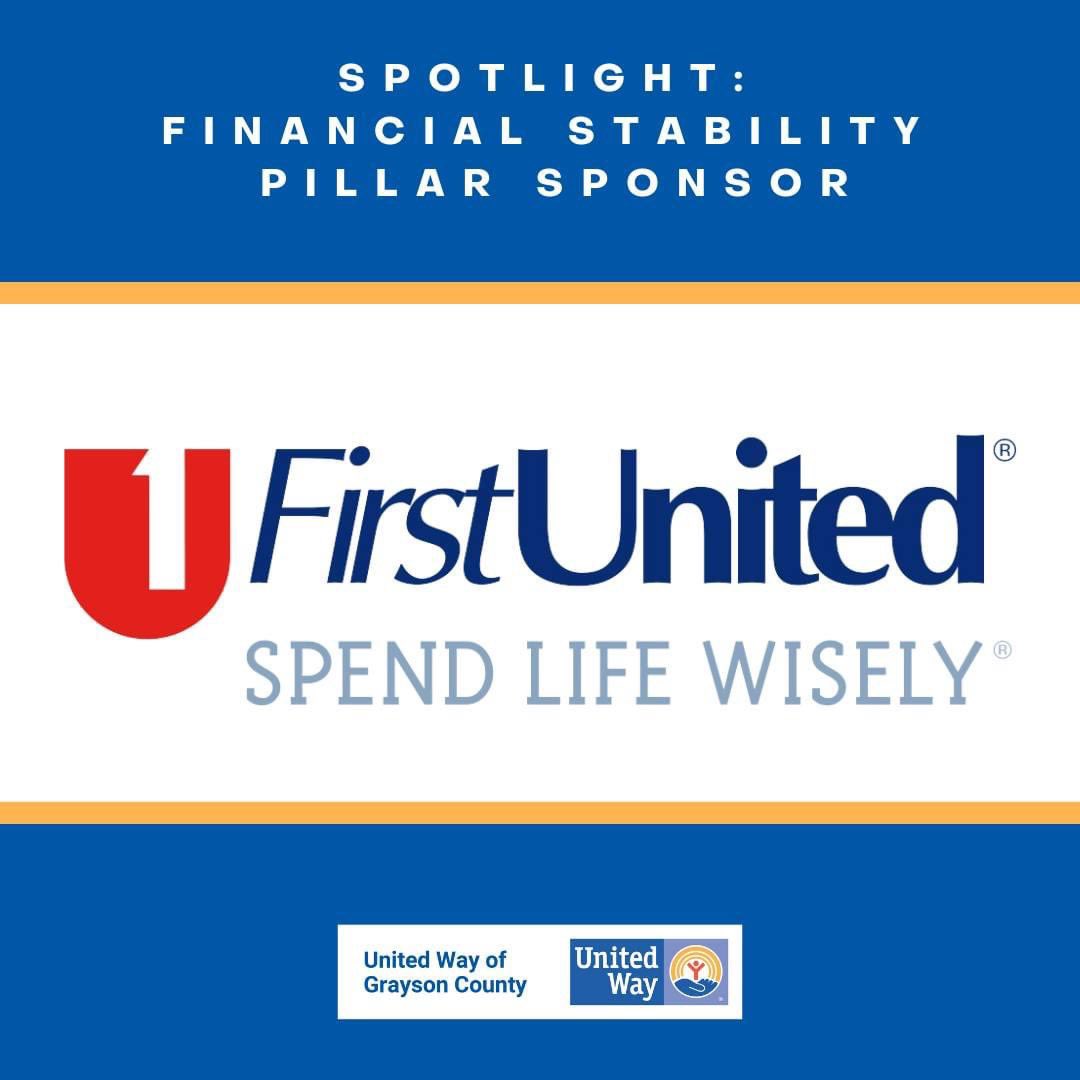 We are pleased to highlight our Financial Stability Pillar Sponsor First United Bank.

First United Bank is a community-focused institution on a purpose-driven path to practical solutions, simplified banking, and financial stability. 

To learn visit firstunitedbank.com