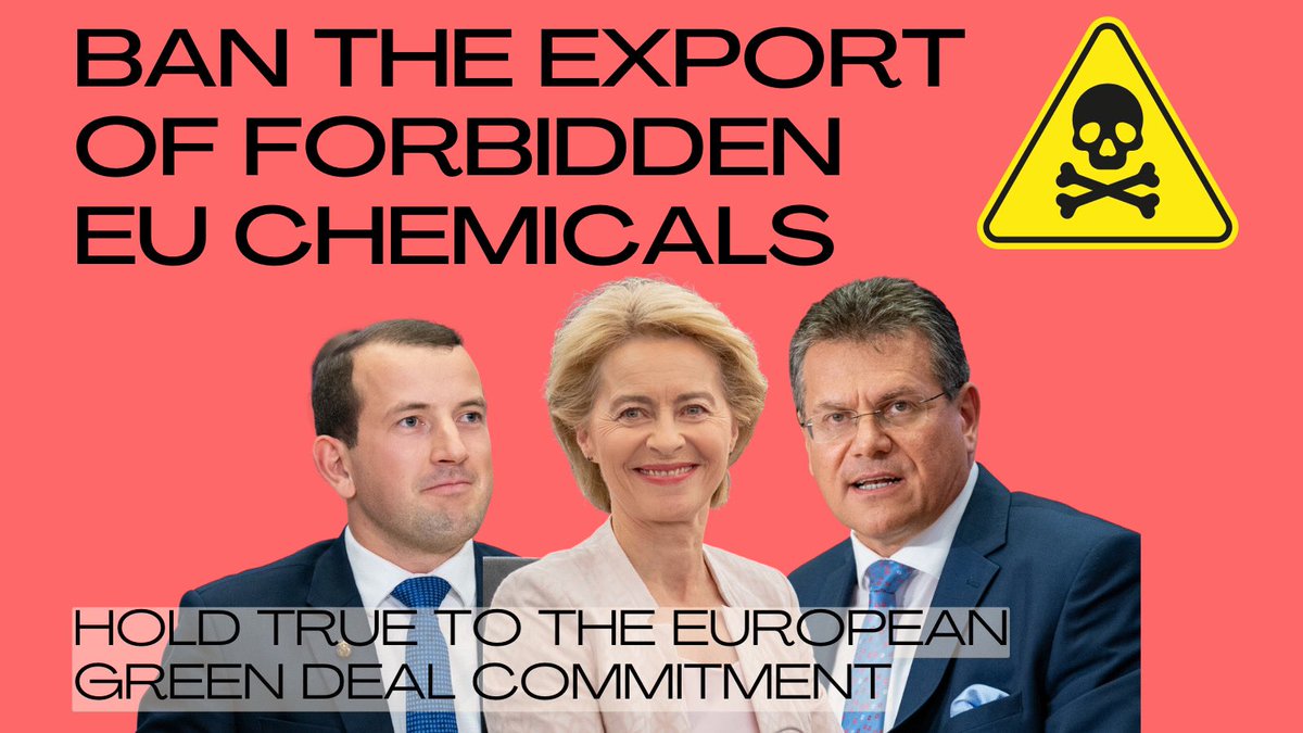 Eko_Movement's tweet photo. Breaking: EU officials say the @vonderleyen Commission’s commitment to stop exporting banned chemicals is wavering. Is it lost? Have the toxic polluters won? 🧵 https://t.co/5nHaShvZeG