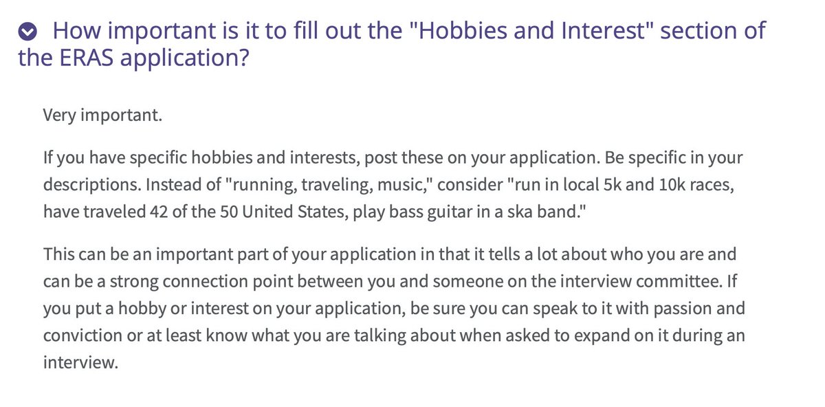 According to Northwestern Medical School, including a hobbies experience is very important. 

Tips to help elevate the hobbies section: 
☀️Choose hobbies that truly interest you
☀️Highlight hobbies related to your medical career
☀️Mention roles involving teamwork or leadership