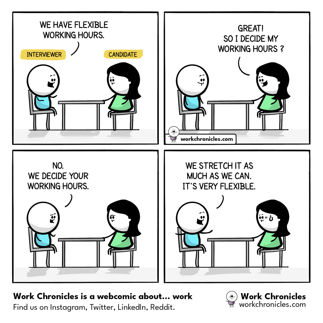 _workchronicles's tweet photo. Flexible Working Hours https://t.co/1LILnetG5s