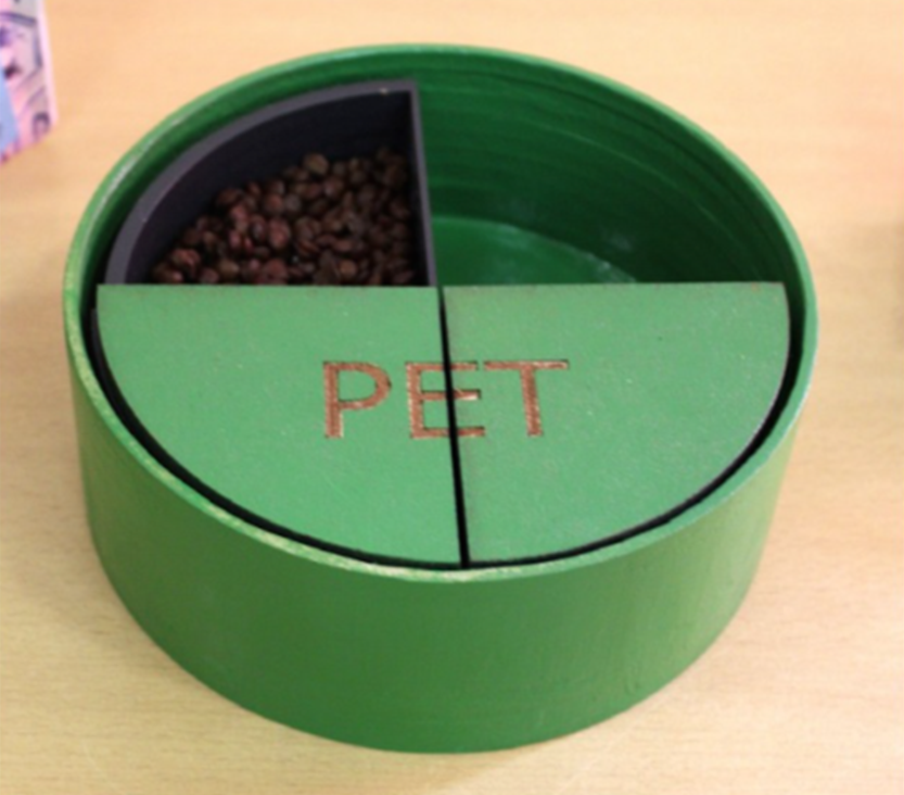 TrinitySchDT's tweet photo. GCSE Design & Technology
Dog bowl designed to help owners with ensuring their dog has the right amount of food and sectioned areas to ensure they are provided with a selection of different vitamins and minerals.
#GCSE #DesignandTechnology #TrinityTalent https://t.co/r5ntgh3tAc