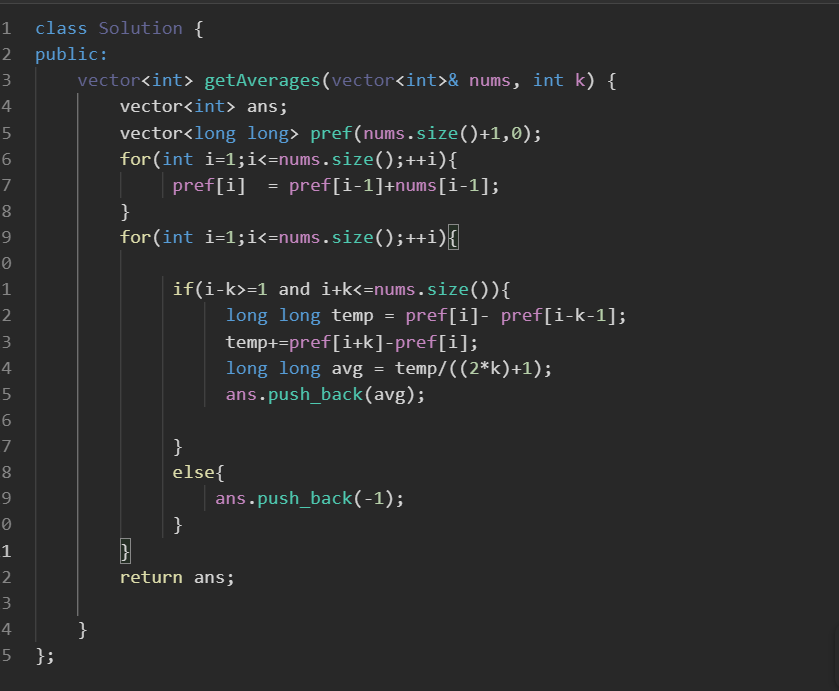 KhatikSwwapnil's tweet photo. Day 45 of #100DaysOfCode! 🚀 Crushed the "K Radius Subarray Averages " #Cpp and #DSA. Feeling awesome! #CodingChallengeVictory #ProgrammingWin #CodeBreaker #leetcode https://t.co/xD1YTAcJ3a