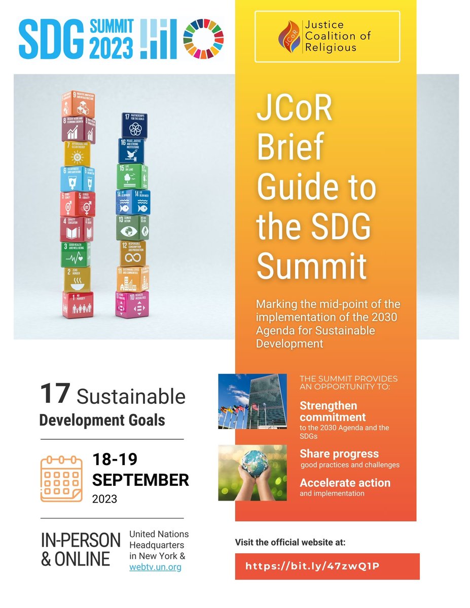 🎉Our guides are now available for the upcoming #SDGActionWeekend, #SDGSummit, and the opening of the 78th session of the <a href="/UnitedNations/">TB</a> General Assembly

🌐Visit our website to access the guides in English, Spanish, French, and Portuguese: jcor2030.org/communications…