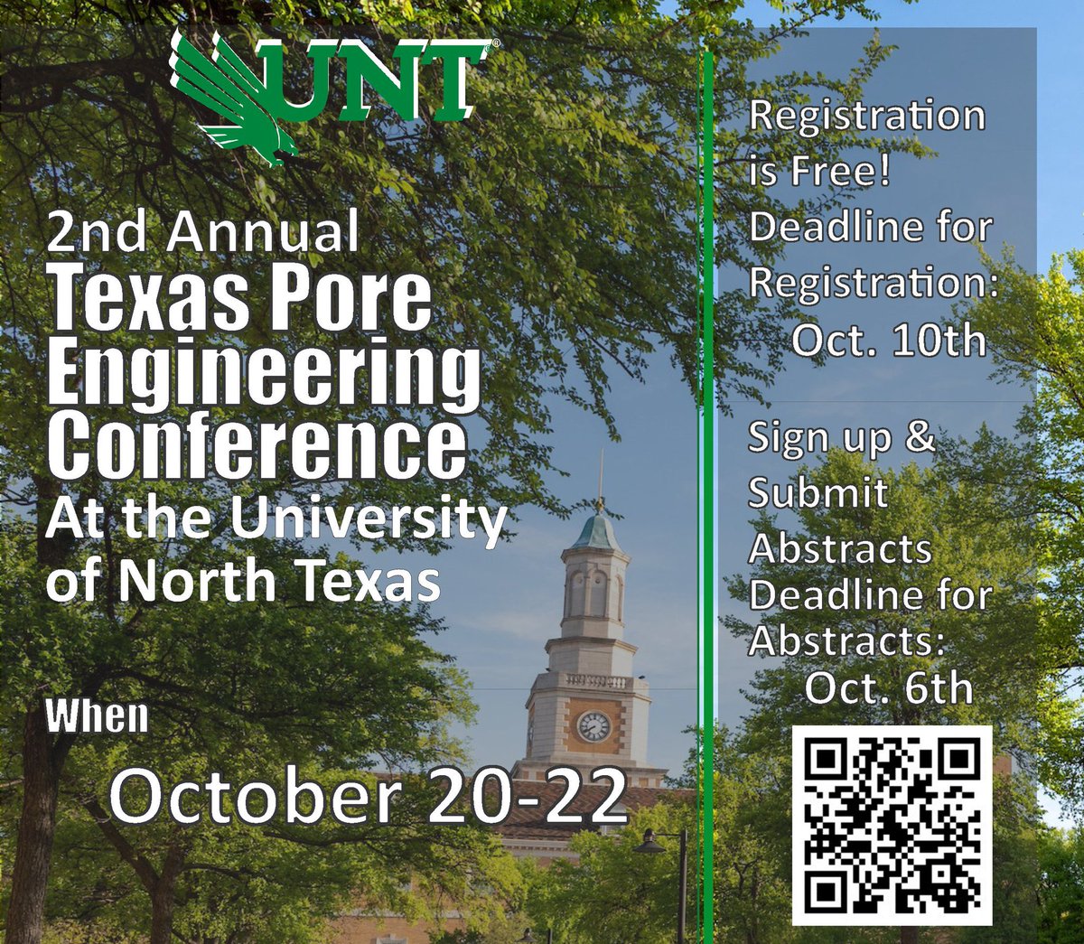 shengqianma's tweet photo. Please come to join us for the 2nd Annual Texas Pore Engineering Conference, October 20-22, 2023 (https://t.co/LGC1sMrMcf)! Registration is FREE! https://t.co/X71jMLoXZu