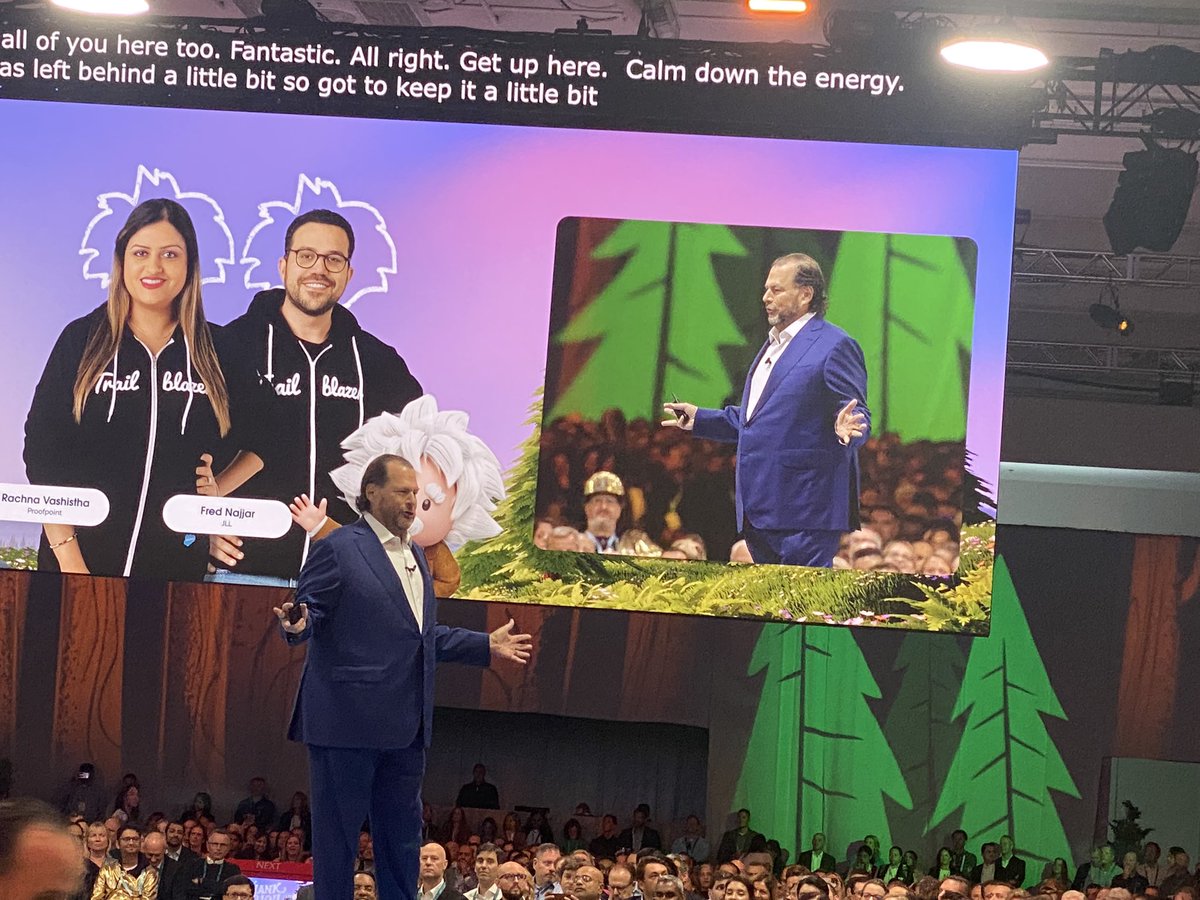 gauravkheterpal's tweet photo. And we’re underway with the @Dreamforce keynote - let the magic begin!🔥

#DF23 #Dreamforce https://t.co/1pjeXj1CjU