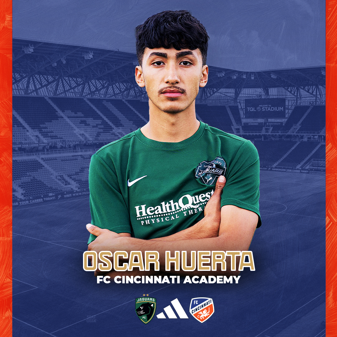 Oscar Huerta became the latest Jaguars @MLSNEXT player to make the jump to a professional academy when he joined @FCCincyAcademy last week! Go on, Oscar! 😤