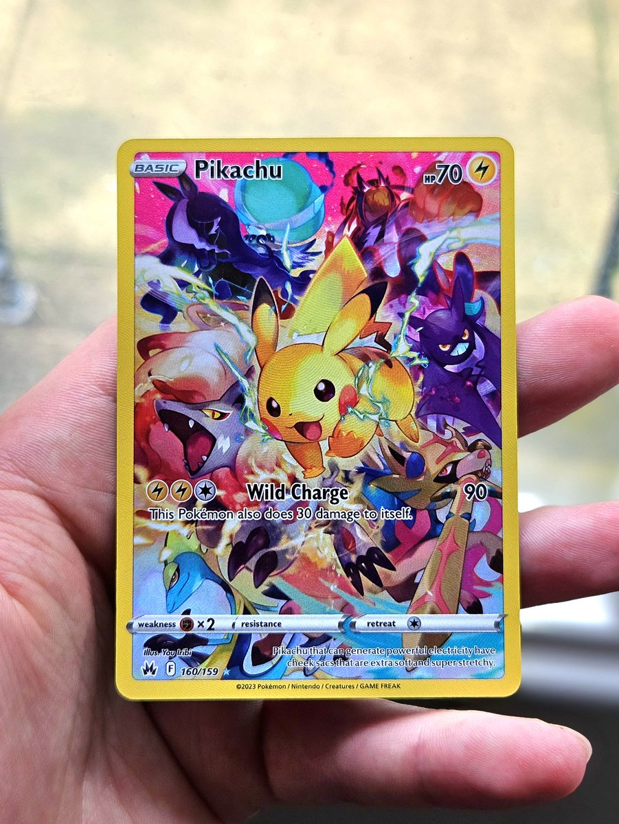 Giving away this Crown Zenith Pikachu ⚡️

Just Retweet 

Winner picked 9/19 🖤
