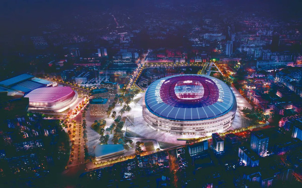 ManagingBarca's tweet photo. 🚨 𝐎𝐅𝐅𝐈𝐂𝐈𝐀𝐋: The work for the New Camp Nou is on time! Everything is working on schedule. ✅🏟️ https://t.co/dOITRM3kbU