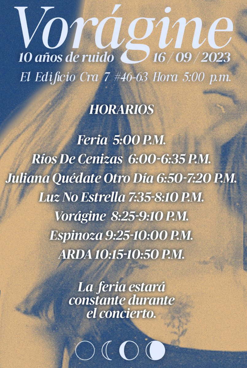 Recuerden que este sábado 16 estaremos conmemorando nuestros 10 años de ruido. Les dejamos los horarios para que lleguen temprano y no se pierdan ninguna de las bandas ni la feria que tendremos. 

Les esperamos 🖤