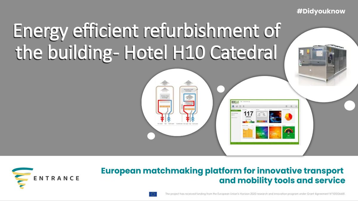 🏨 Energy efficient refurbishment of the building - Hotel H10 Catedral 💡

Under #GrowSmarter, GNF tackles 12,500 m² of tertiary buildings, aiming to cut #energy consumption by 2 GWh/year.

🌍Discover the unique challenges & #sustainable solutions here: shorturl.at/gAPRZ