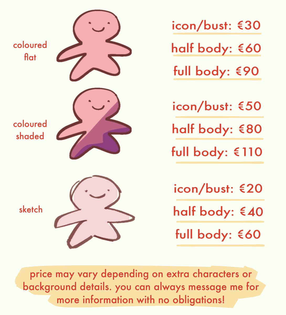 NEW C⭐️MMISSI⭐️N POST

im in dire need of money due to the new academic year so im renewing my c0mmissi0n details. every example below is a past c0mm!

if you are interested and have ANY questions for me, dm me!

or you can submit a google form right away (below) 