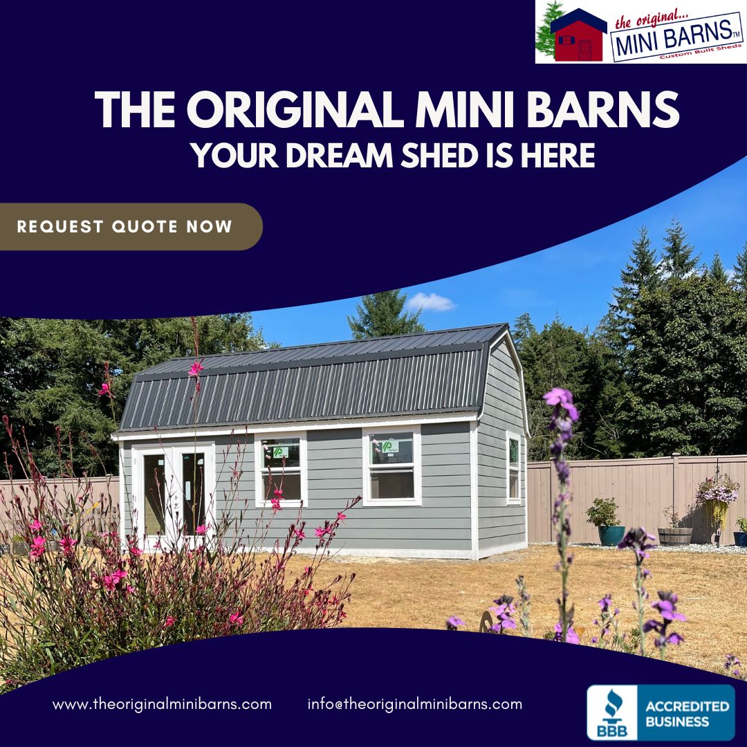 OGminibarns's tweet photo. Your dream shed is just a click away with The Original Mini Barns! 🏡✨ Contact us for more information and visit our website to unleash your creativity with our 3D shed builder. Let's turn your vision into reality!

#shed #sheds #shedofinstagram #shedhunting #shedcrazy https://t.co/Ul0J9vUAID