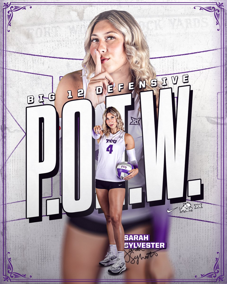 A career-best 13 blocks earns <a href="/_sarahsylvester/">sarah</a> her first career 𝗕𝗶𝗴 𝟭𝟮 𝗗𝗲𝗳𝗲𝗻𝘀𝗶𝘃𝗲 𝗣𝗹𝗮𝘆𝗲𝗿 𝗼𝗳 𝘁𝗵𝗲 𝗪𝗲𝗲𝗸 honor! 👏

🔗 - gofrogs.co/3PKYT7H

#GoFrogs | #OneWay