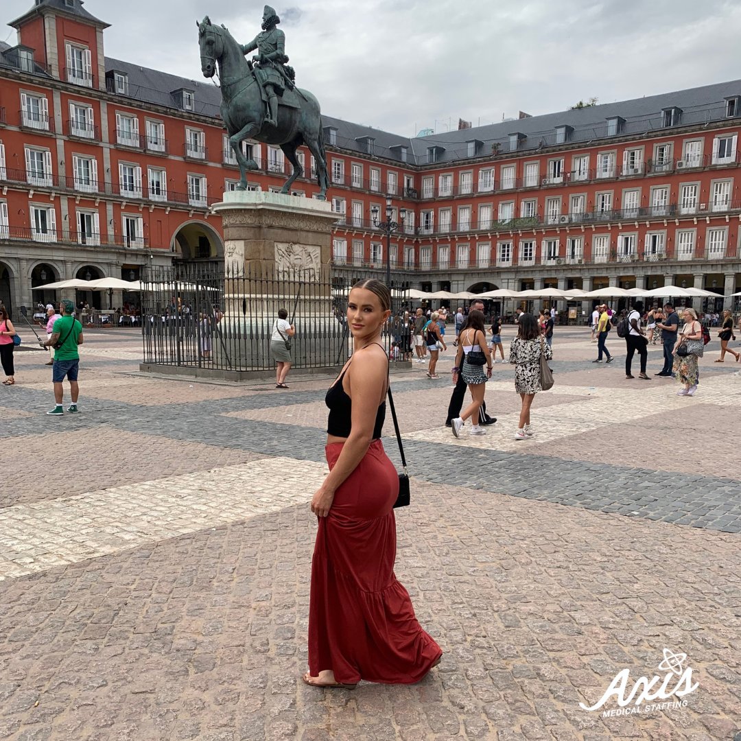 AxisMedStaffing's tweet image. 🌟Axis Recruiter, Kristen, recently took a vaca to Spain and obsessed is an understatement! 

Like we promote to our travelers, we too encourage traveling and taking in the sights, sounds and adventures of new destinations in our personal lives! ✈️🌎

#TravelNurse #AxisRockStars