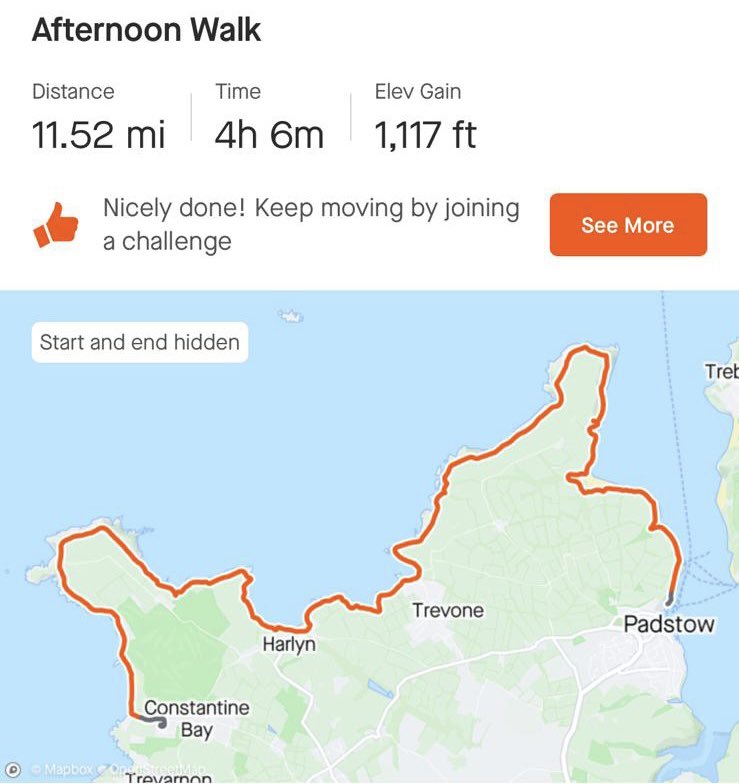 PeakConstantine's tweet photo. Look at this fantastic walk that our current guests did today! 😍☀️🌊 
#cornwallholidays https://t.co/R6jQRubVTO