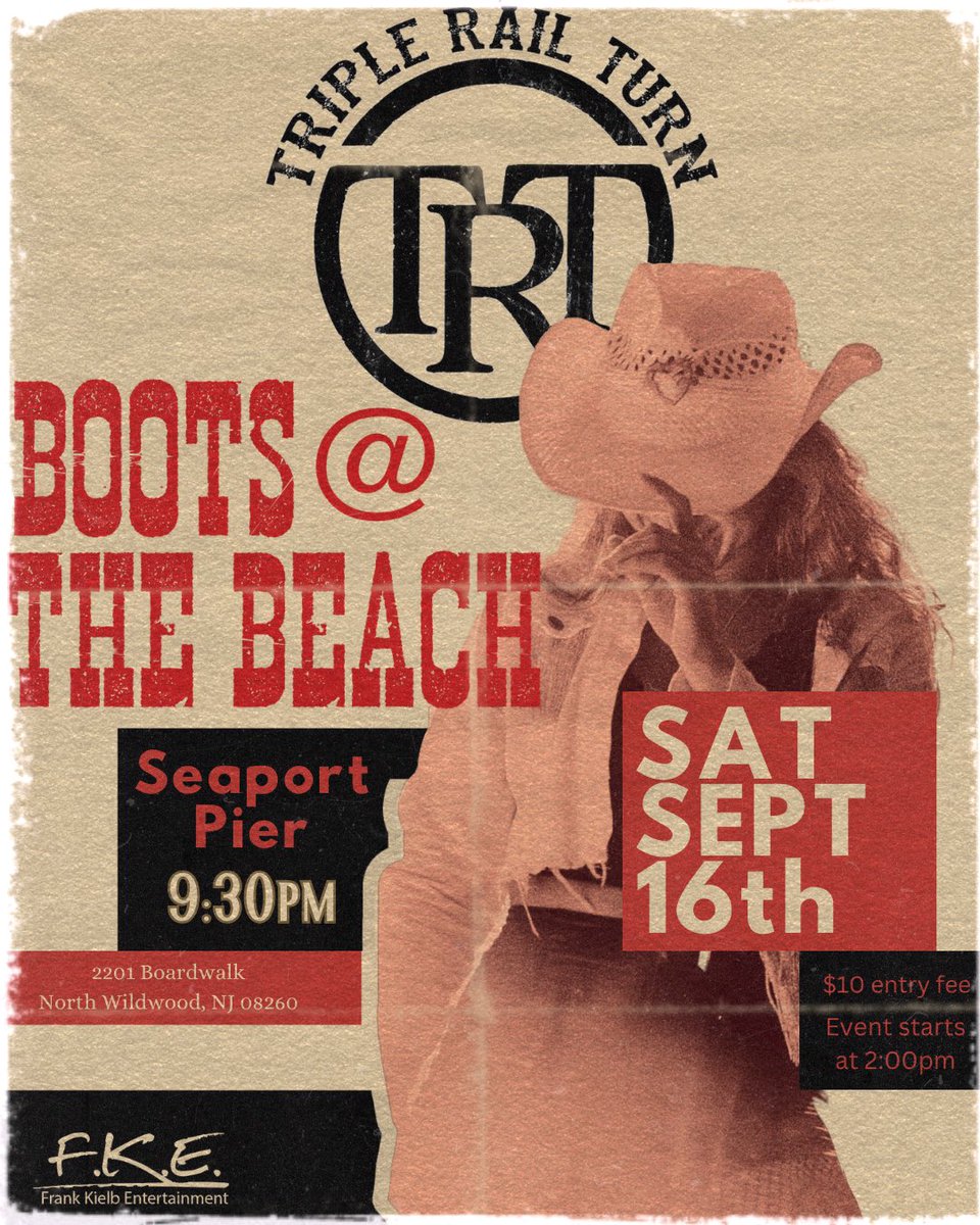 Boots at the Beach is Back!!!! See you Saturday Wildwood! 🤠