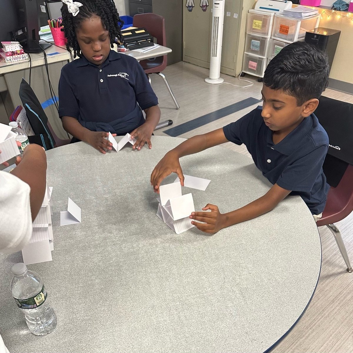 It's been a great start to the school year for students in Ms. Bartucca's class! They've been working on problem solving and team building with the Index Card Tower STEM Challenge! #Enter2Learn #Exit2Lead #EdThatAddsUp