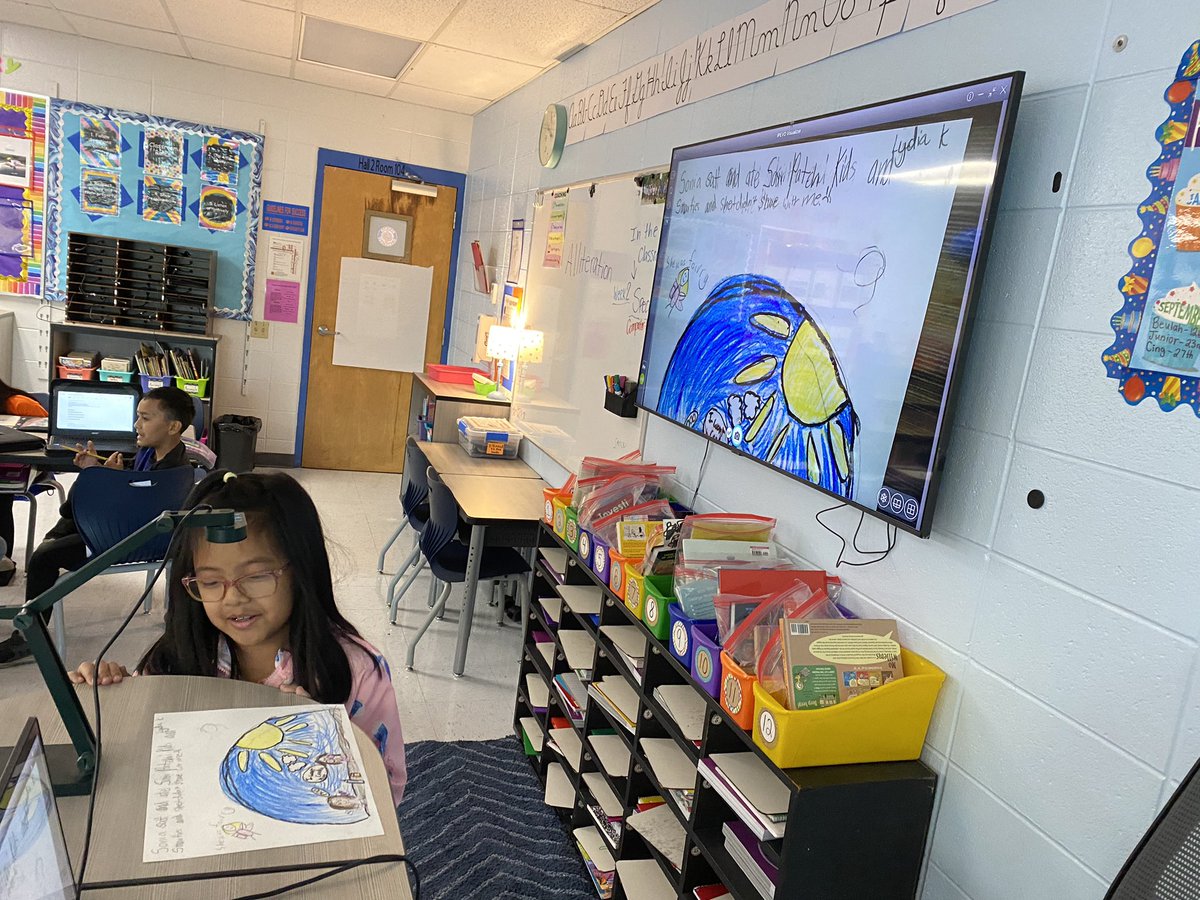 mrscurryNES's tweet photo. We are learning about poetry in reading and today we wrote our own alliteration poems! So impressed! #go3rdgrade @NatcherElem https://t.co/XNI5FgbwtJ