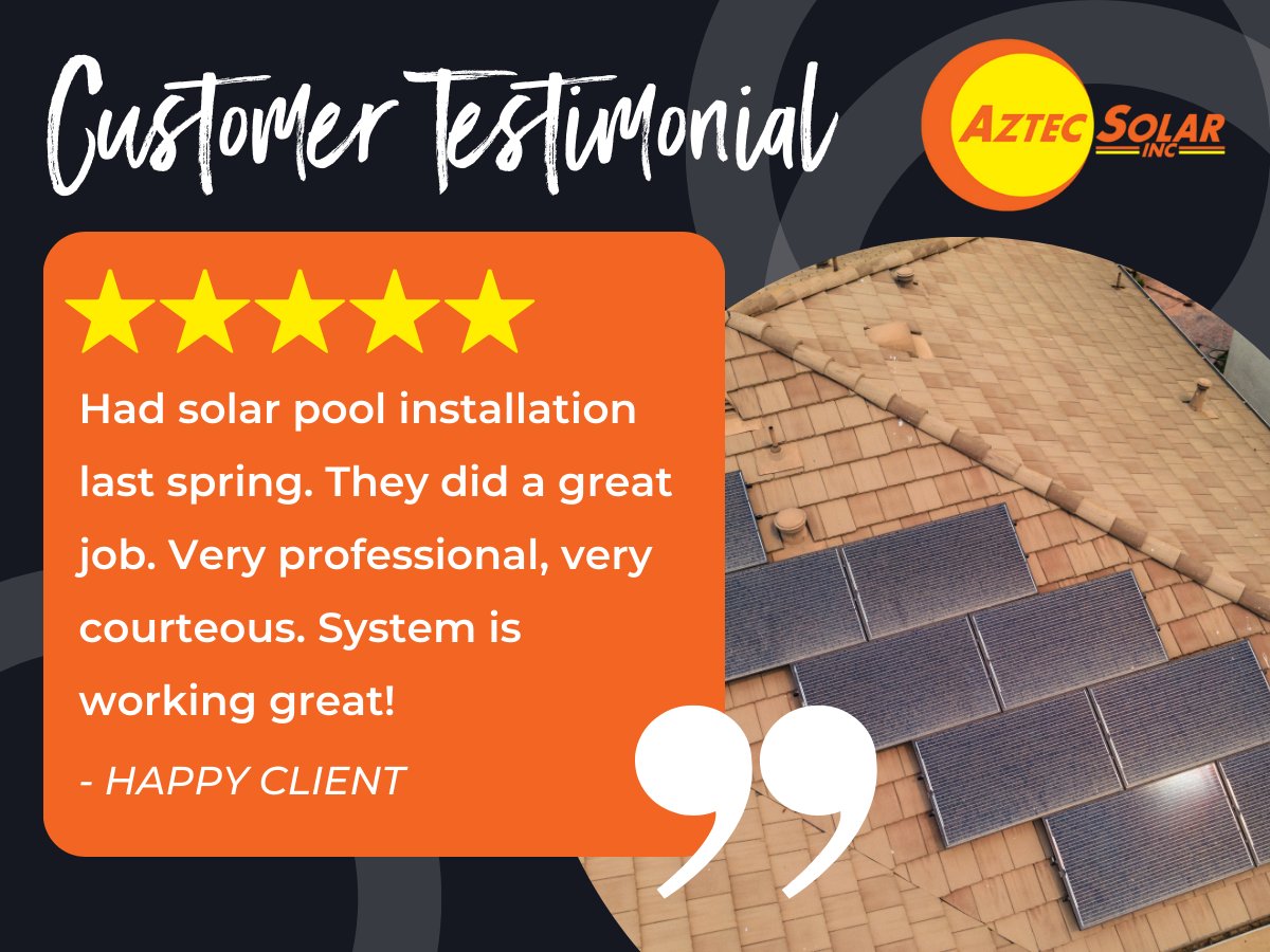 aztecsolar's tweet photo. We love what we do because we get to help our clients save money while making a difference to our planet and our future. Thank you for making the switch to solar and working with Aztec!
#solar #californiasolar #solarenergy #aztecsolar #sacramento https://t.co/siHzkq6e4G