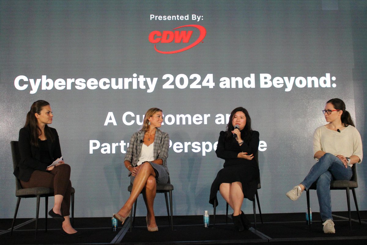This morning #Fortinet's Michelle Zimmermann led a panel with #FortinetPartners at our Security Summit at the #FortinetChampionship to share their perspectives on the latest trends in IT and security and how organizations can prepare for 2024 and beyond 🔐 ftnt.net/6015P2F2F