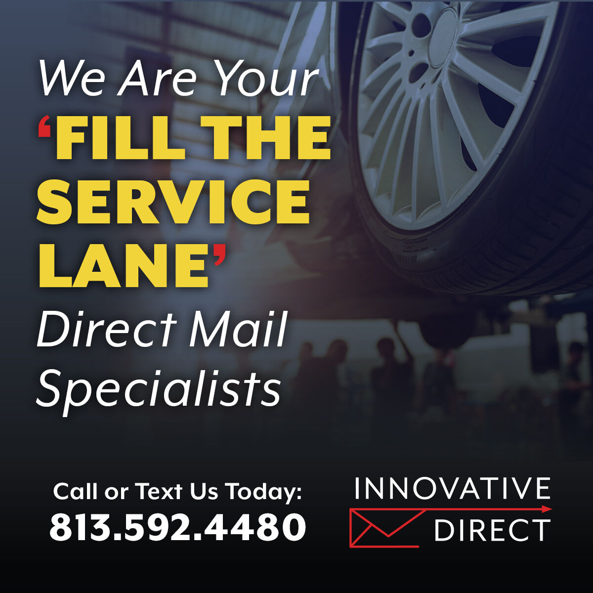 innovadirect's tweet image. Does your dealership need more service customers? We have the solution. Pack your service lane with a service direct mail campaign from Innovative Direct! 

Call or Text Us Today! 813.592.4480
bit.ly/473WGLb
#autoservice #servicelane #servicedirectmail