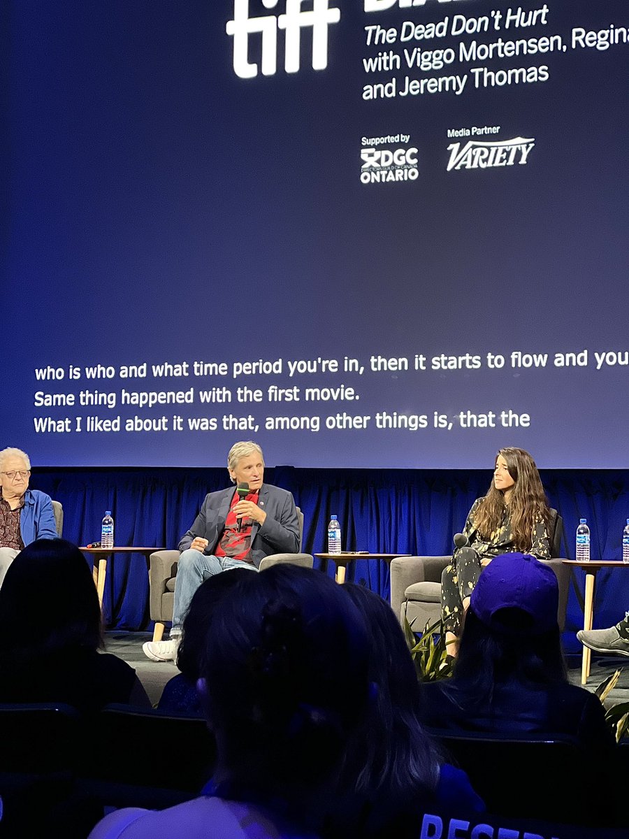 An insightful and enlightening time at the DIALOGUES panel yesterday with Viggo Mortensen, Regina Solorzano (Producer), Jeremy Thomas (Producer) for his sophomore feature The Dead Don’t Hurt.

#tiff23 #torontointernationalfilmfestival #filmfestival #movies #thedeaddonthurt