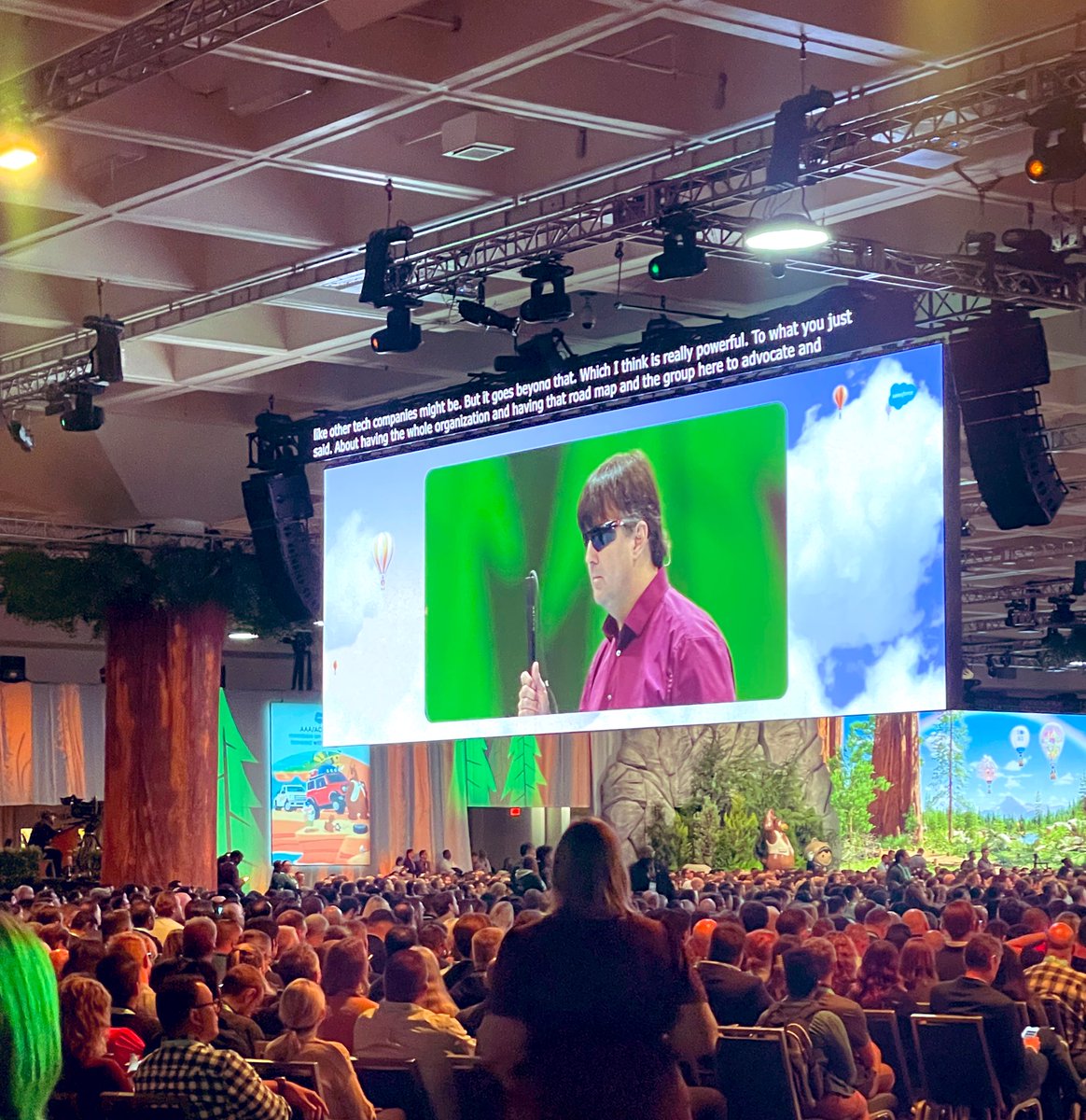 Ninjas chopping onions in here at Dreamforce! Incredibly well deserved. Honored to support Mike and all the other incredible workforce development organizations scaling opportunities in this growing ecosystem. #Dreamforce2023 #goldenhoodie